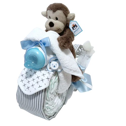 Revved Up Fun: Creating a Motorbike Nappy Cake for Your Baby Boy