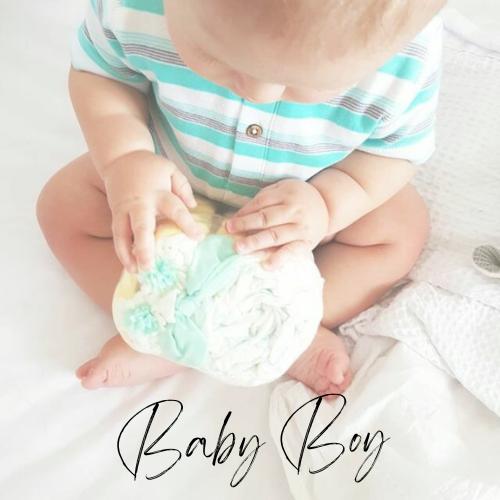 Baby Boy Nappy Cake