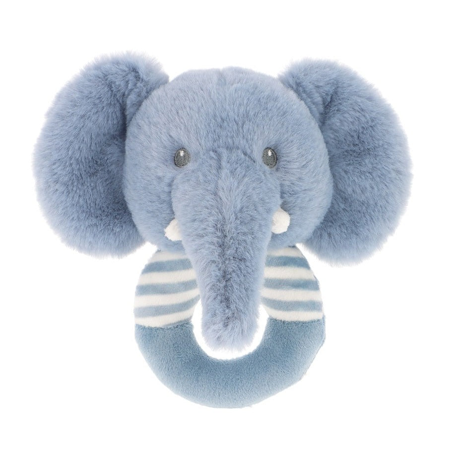 gentle elephant blessing nappy cake baby gift with rolled nappies ribbons and plush toy