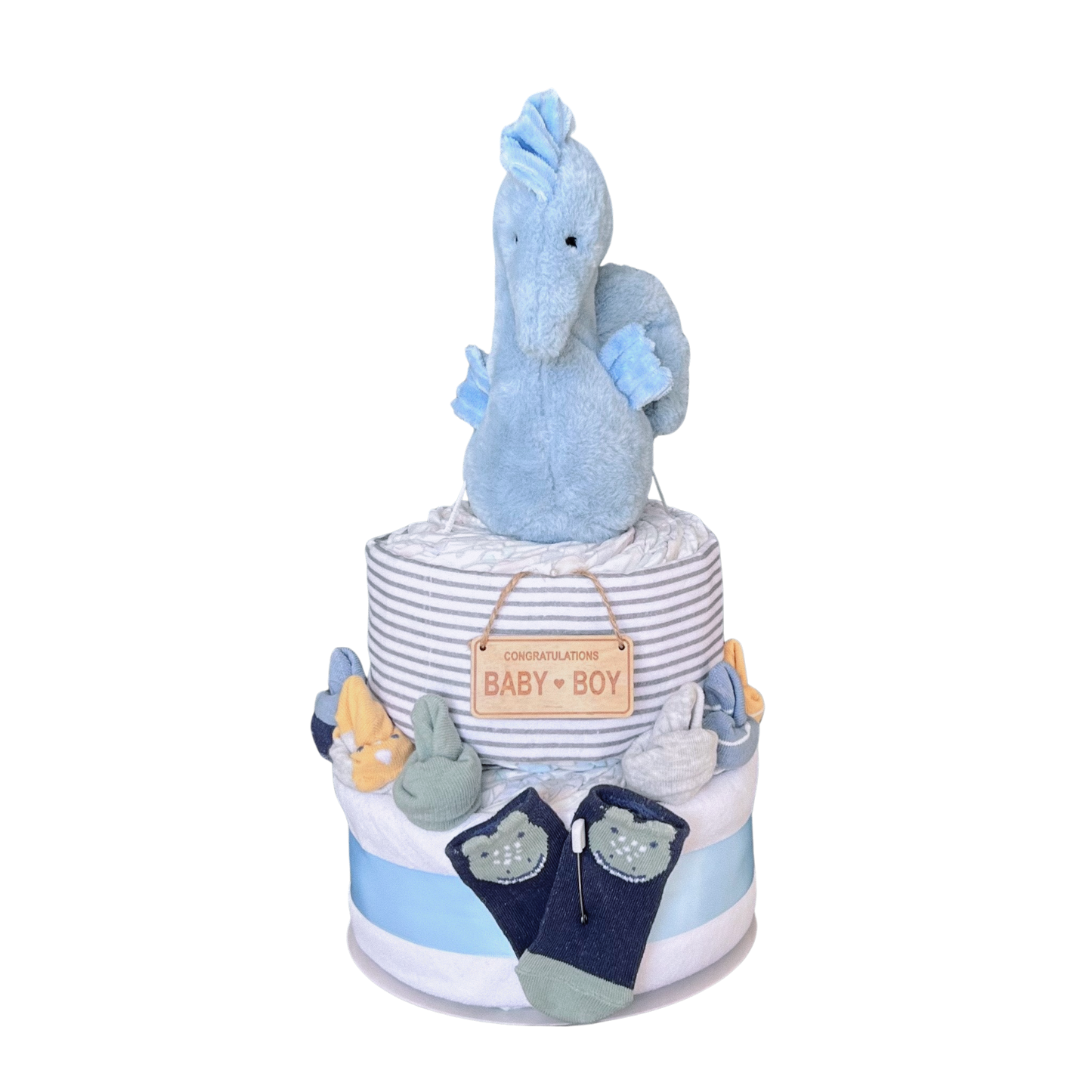 REEF THE SEAHORSE NAPPY CAKE | BABY BOY