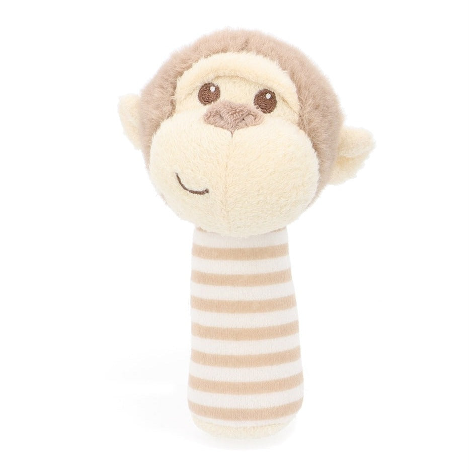 cheeky monkey themed welcome nappy cake newborn baby gift decorated with nappies and plush toy