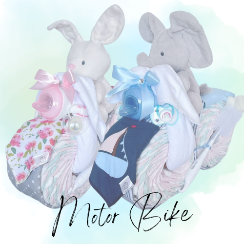 MotorBike Nappy Cake