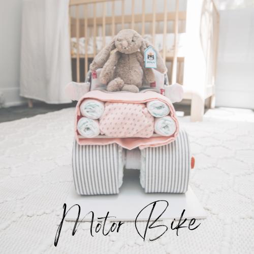MotorBike Nappy Cake