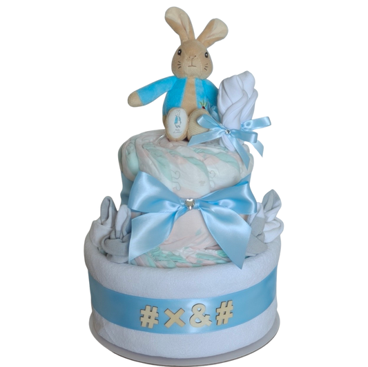 Peter Rabbit Little Explorer Classic 2-Tier Nappy Cake