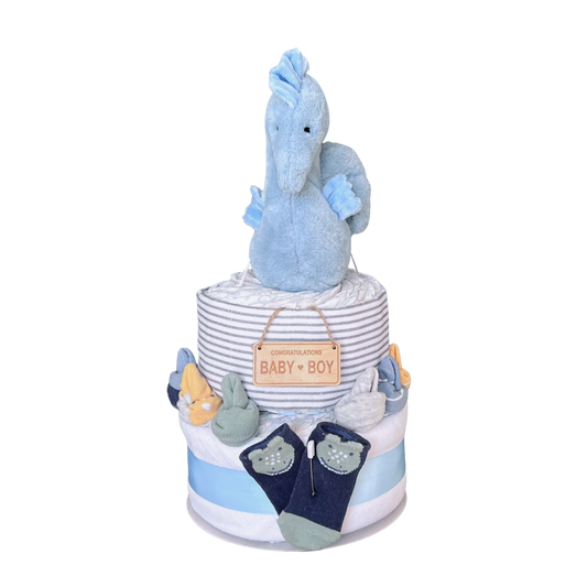 REEF THE SEAHORSE NAPPY CAKE | BABY BOY