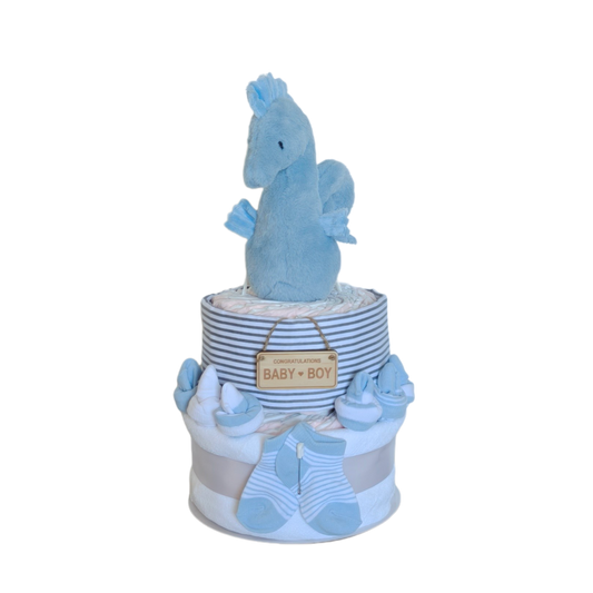 REEF THE SEAHORSE NAPPY CAKE | BABY BOY