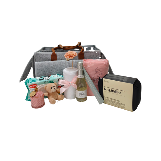 adorable nappy caddy hamper limited edition mum to be gift featuring newborn essentials