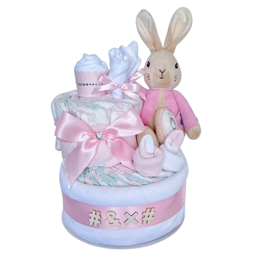 PETER RABBIT NAPPY CAKE– MY FIRST FLOPSY