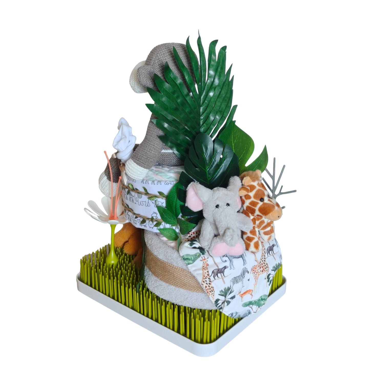 Monkey In The Jungle Nappy Cake - LIMITED EDITION