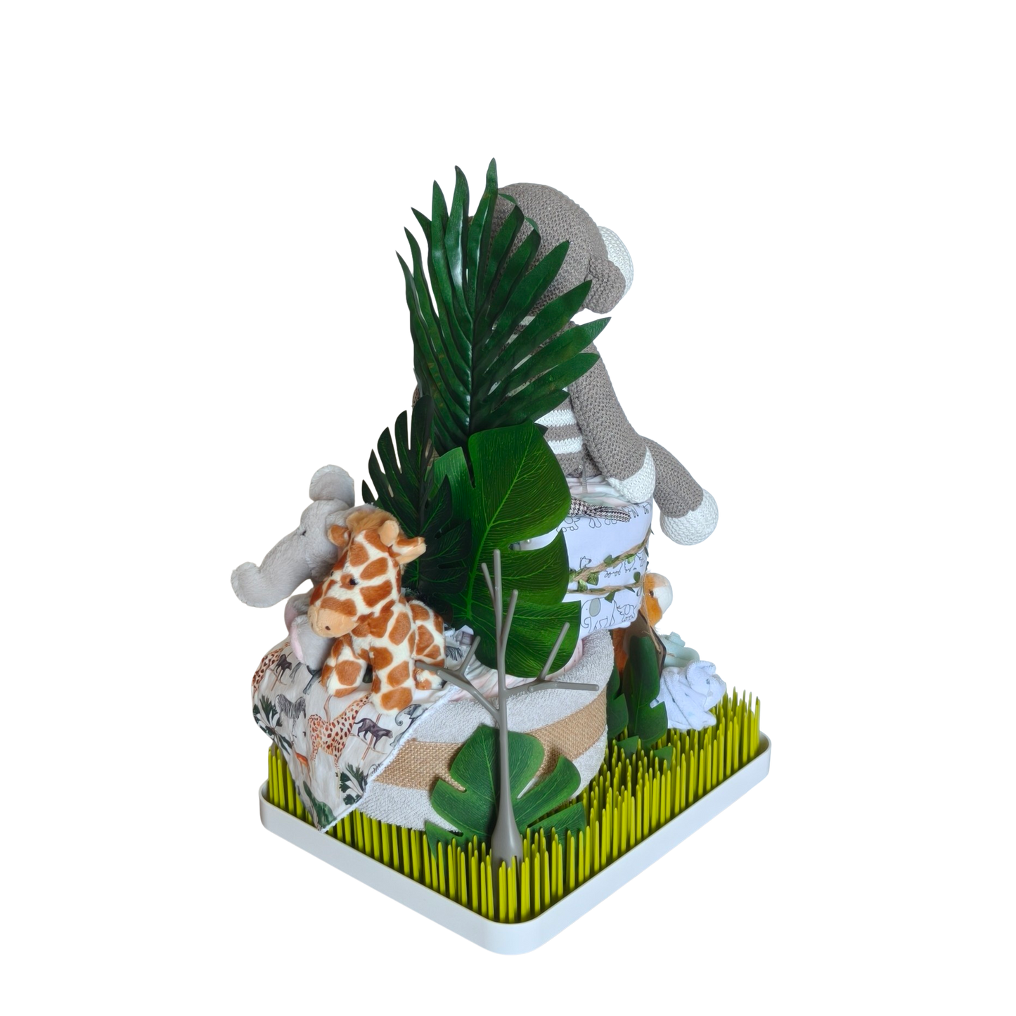Monkey In The Jungle Nappy Cake - LIMITED EDITION