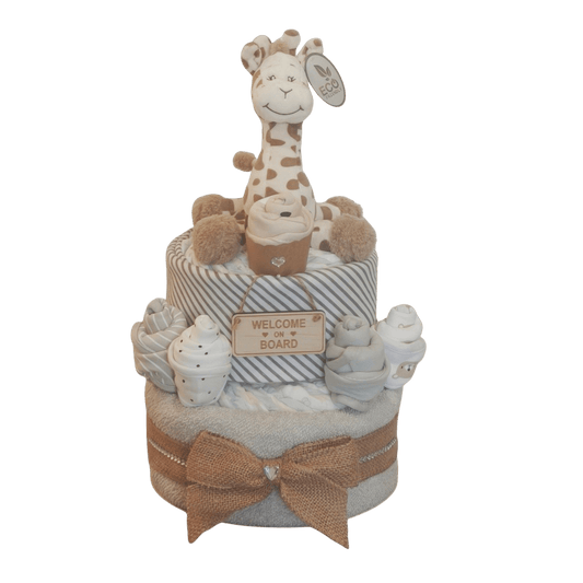 Giraffe 2-Tier Nappy Cake | Unisex