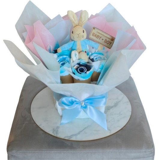 Peter Rabbit Little Explorer Bouquet Nappy Cake