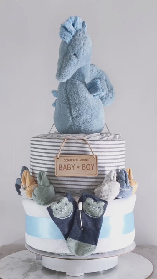 REEF THE SEAHORSE NAPPY CAKE | BABY BOY