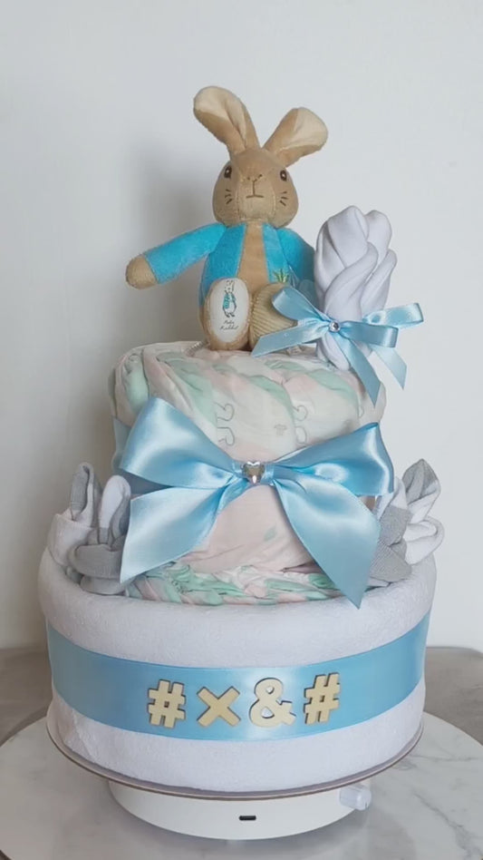 Peter Rabbit Little Explorer Classic 2-Tier Nappy Cake