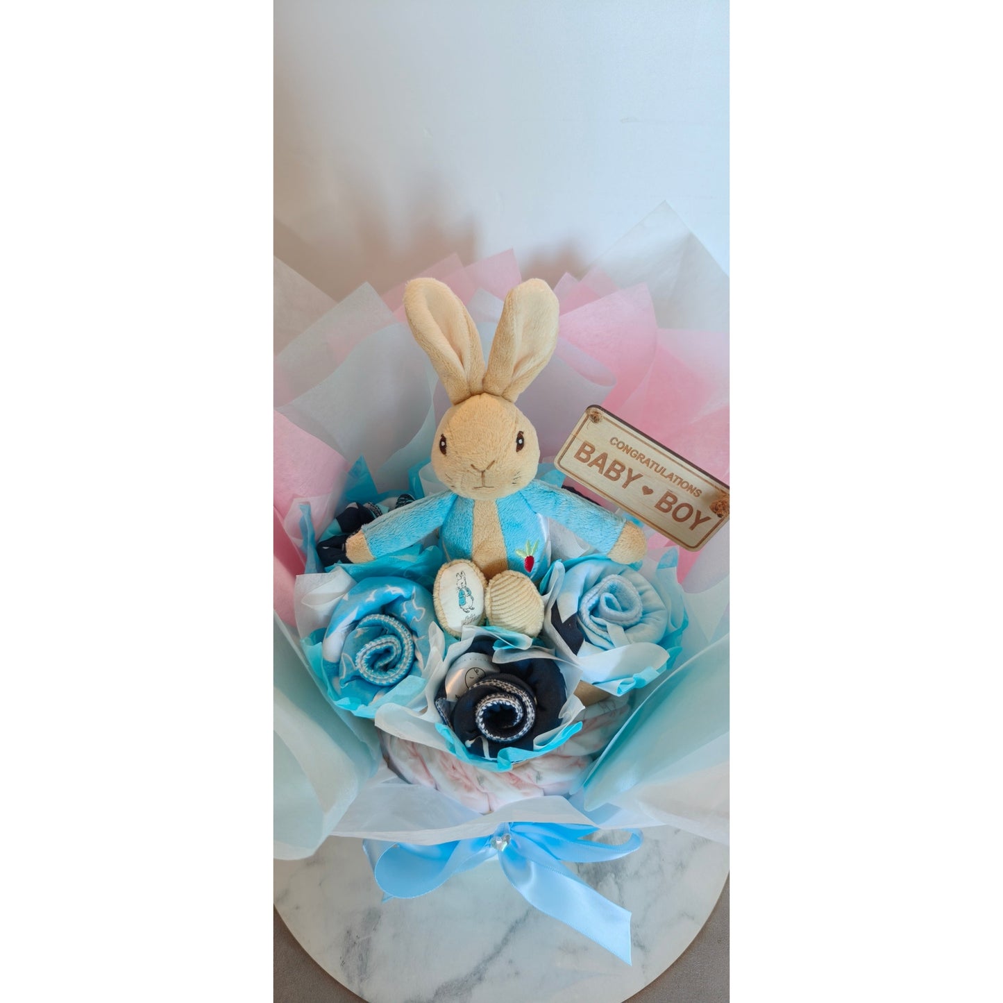 Peter Rabbit Little Explorer Bouquet Nappy Cake