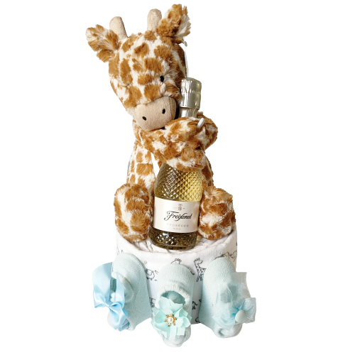 Jellycat Bashful Giraffe Nappy Cake - Nappie Cakes