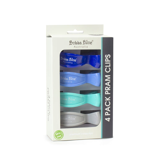 Bubba Blue | 4 Pack Pram Clips - Boy Pack - Nappie Cakes